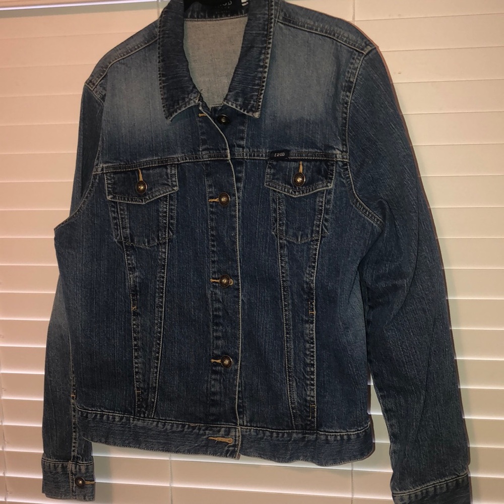 Denim Jean Jacket IZOD JEANS Stretch